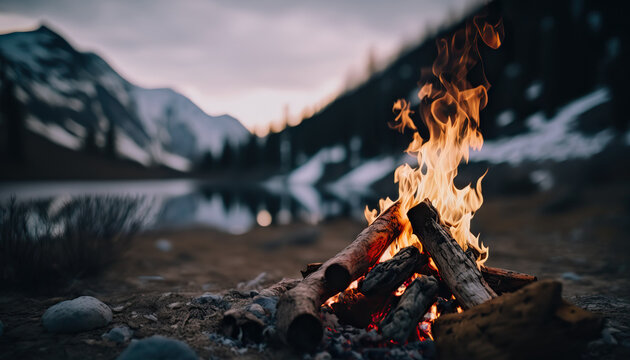 How to Find the Best Campsites on a fire on the mountain